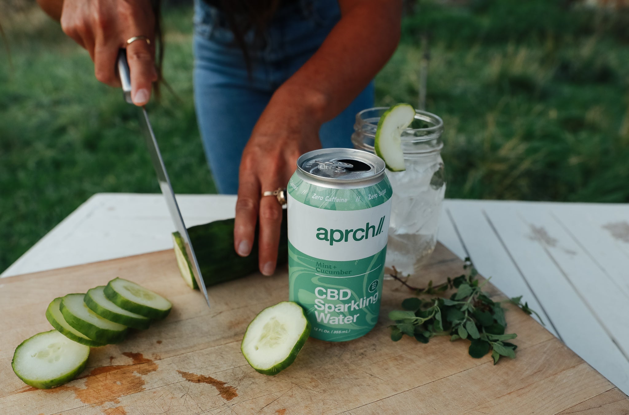 Mint Cucumber CBD Spritzer Recipe - Aprch Beverage Co. 