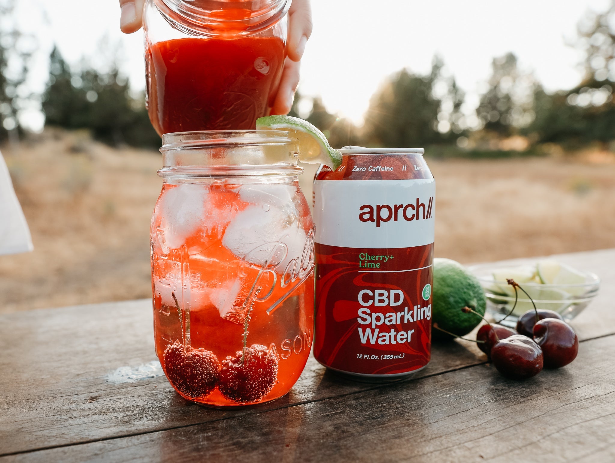 Cherry Crisp CBD Mocktail - Aprch Beverage Co. 